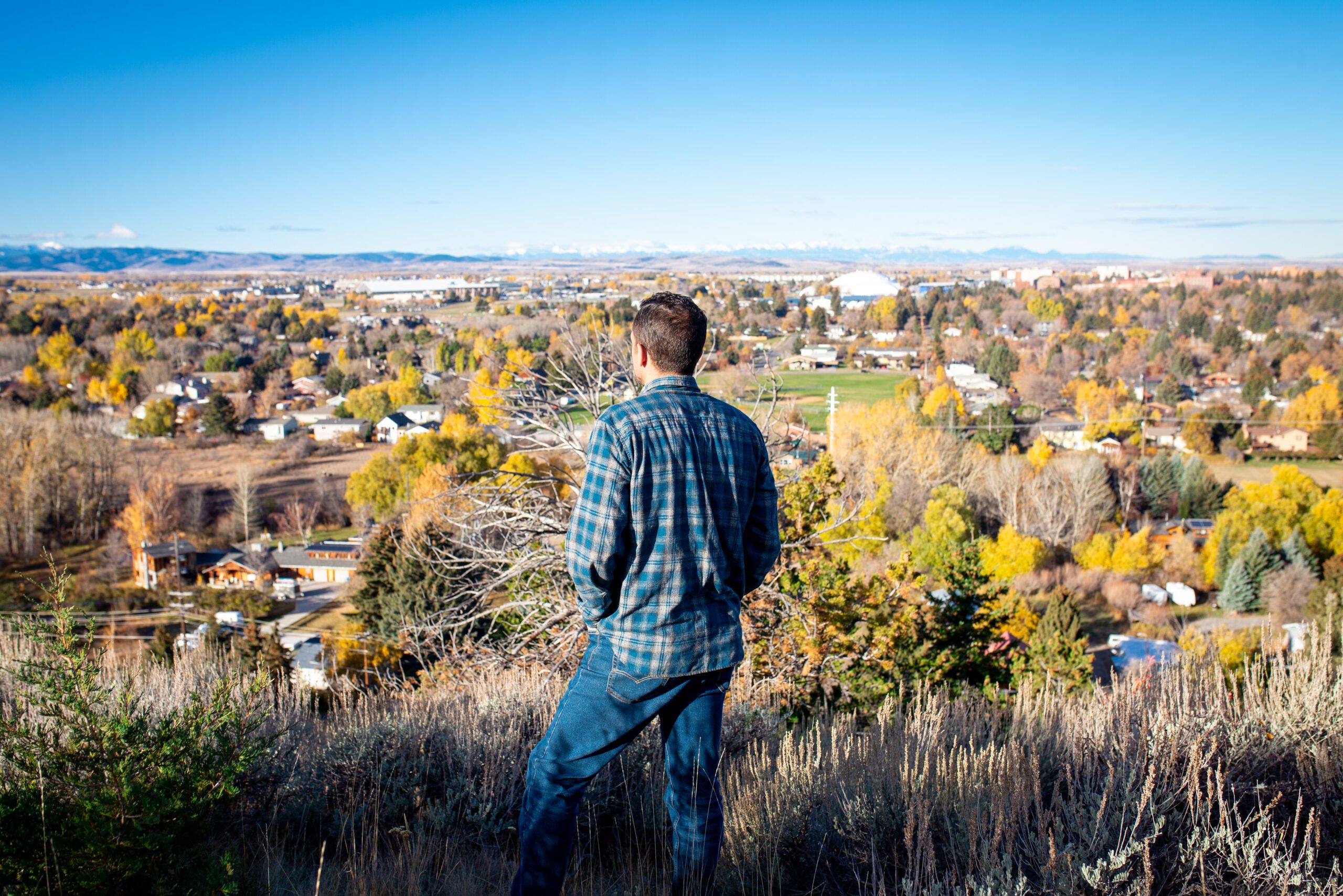 Russ Cleveland overlooking Montana
