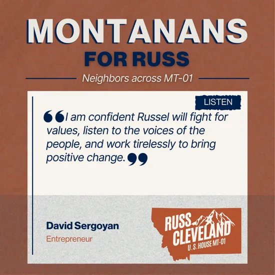 Cleveland for Congress campaign supporter photo