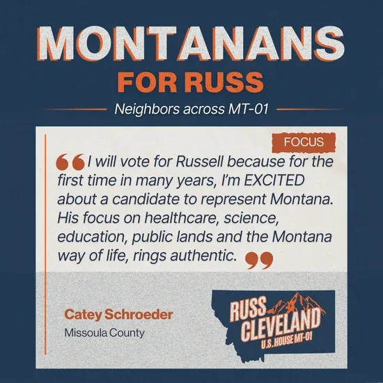 Cleveland for Congress campaign supporter photo