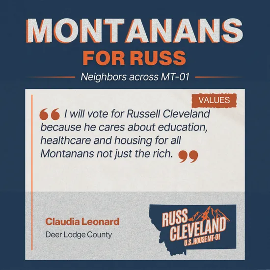 Cleveland for Congress campaign supporter photo