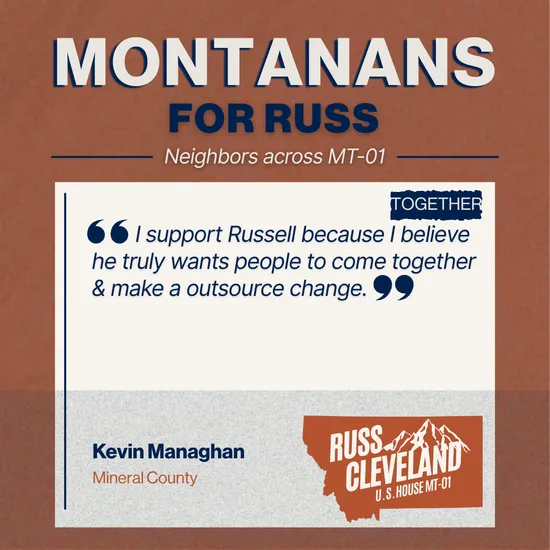 Cleveland for Congress campaign supporter photo
