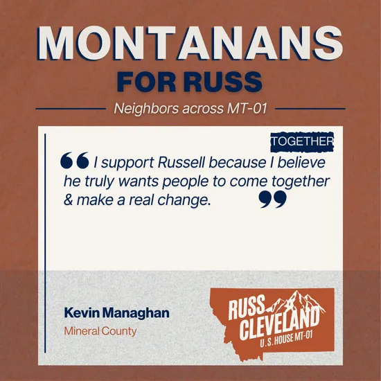 Cleveland for Congress campaign supporter photo