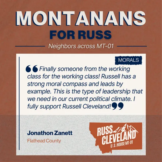 Cleveland for Congress campaign supporter photo