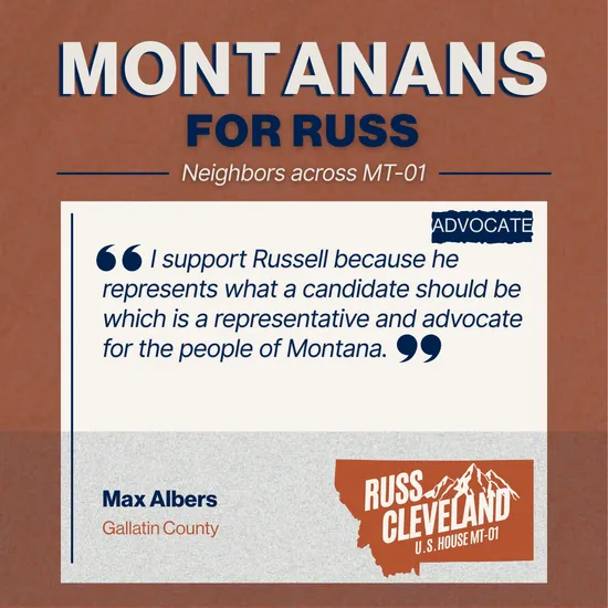 Cleveland for Congress campaign supporter photo