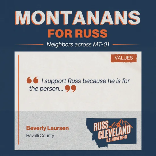 Cleveland for Congress campaign supporter photo