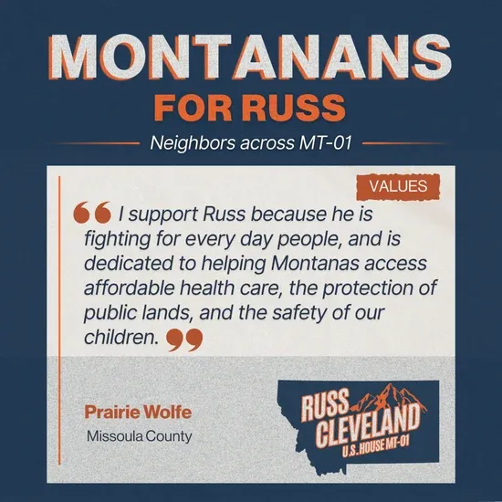 Cleveland for Congress campaign supporter photo