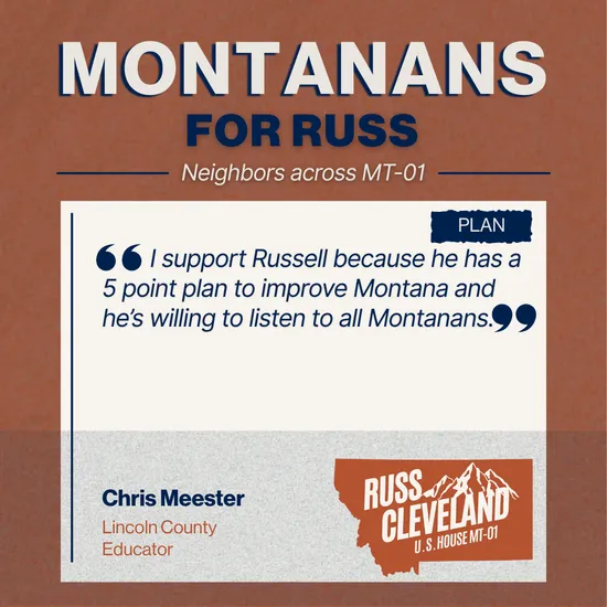 Cleveland for Congress campaign supporter photo