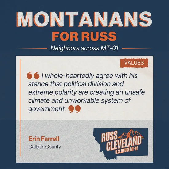 Cleveland for Congress campaign supporter photo