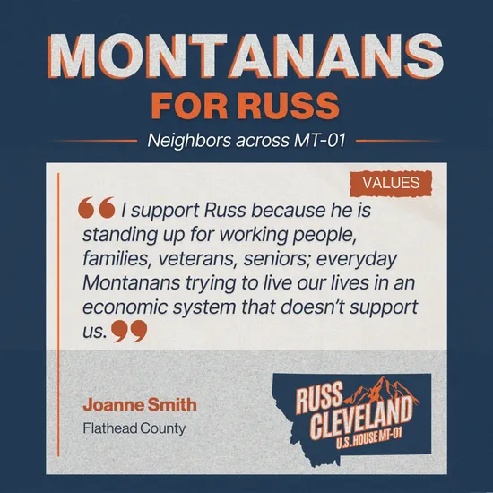 Cleveland for Congress campaign supporter photo