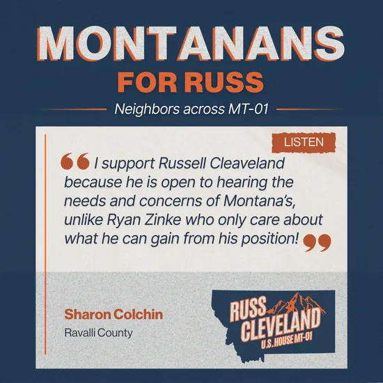 Cleveland for Congress campaign supporter photo