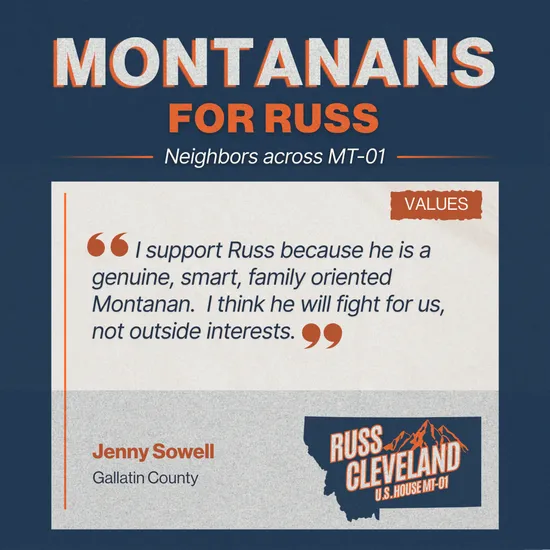 Cleveland for Congress campaign supporter photo