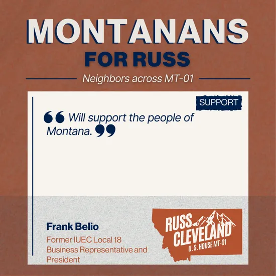 Cleveland for Congress campaign supporter photo