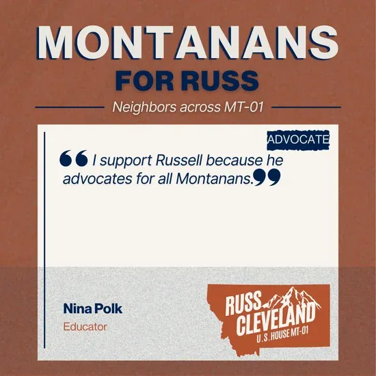 Cleveland for Congress campaign supporter photo