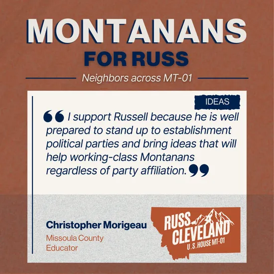 Cleveland for Congress campaign supporter photo