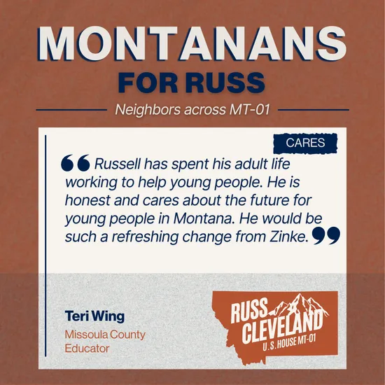 Cleveland for Congress campaign supporter photo
