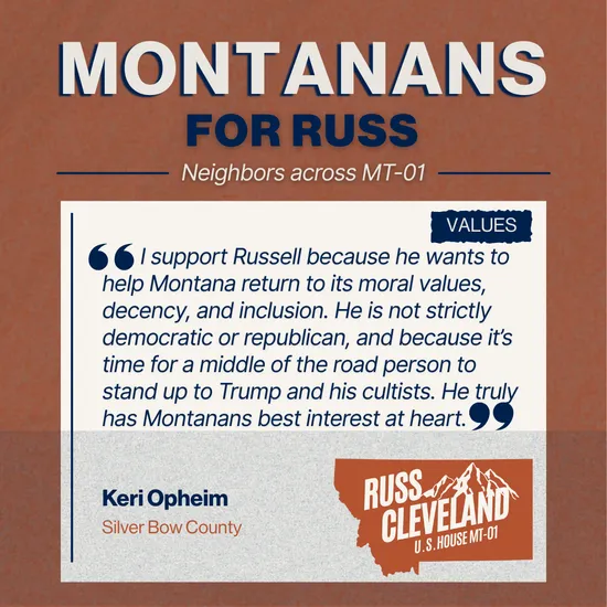 Cleveland for Congress campaign supporter photo
