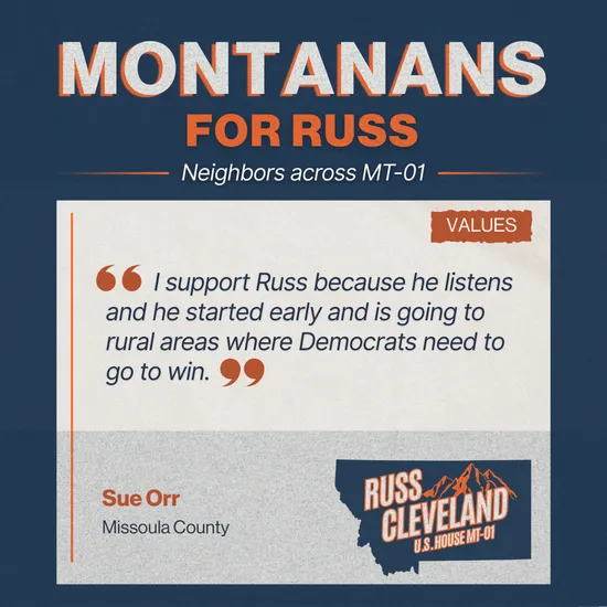 Cleveland for Congress campaign supporter photo